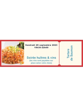 Soirée Huîtres & Vins (tartare)